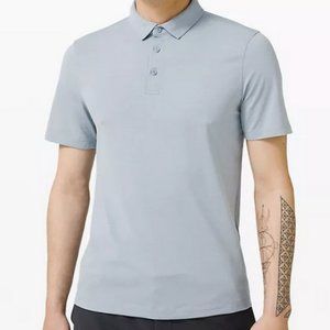 Lululemon Evolution Short Sleeve Polo Shirt Light Blue Medium